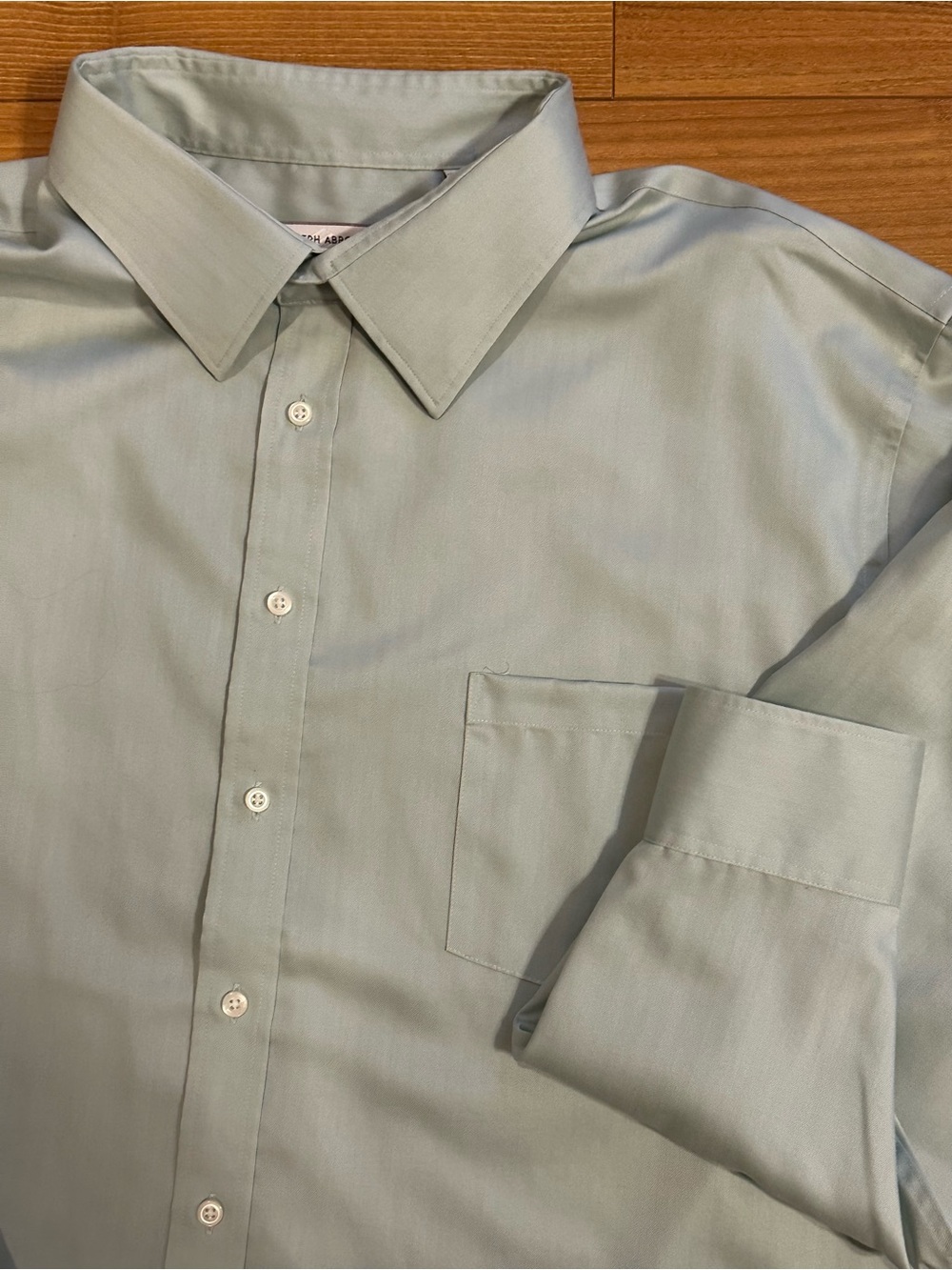 Joseph Abboud Men's Light Sage Green Dress Shirt 20x34/35 Regular Fit